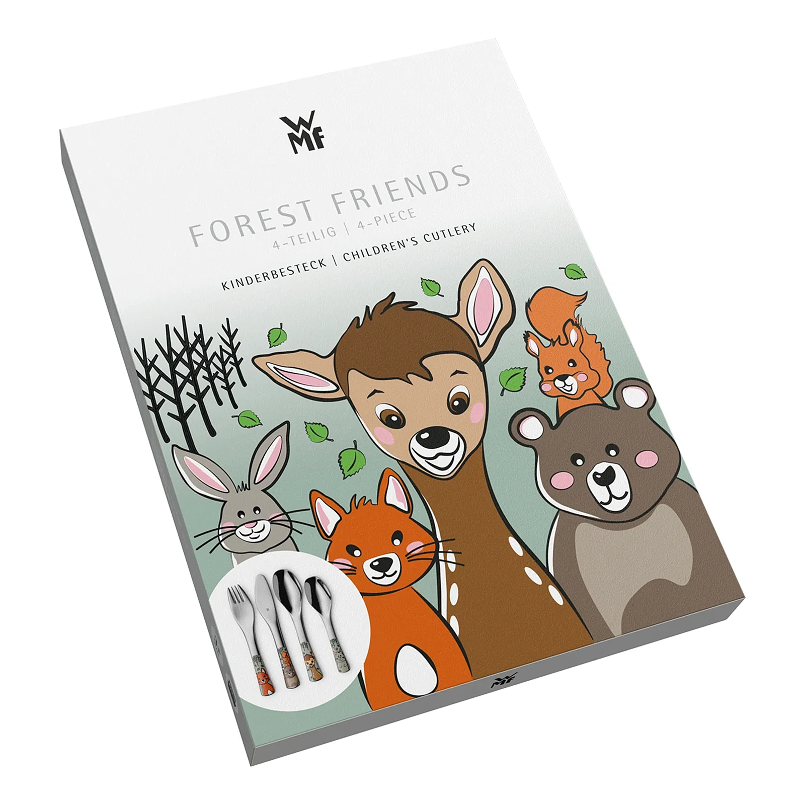 Набор детских столовых приборов Forest Friends, 4 пр.