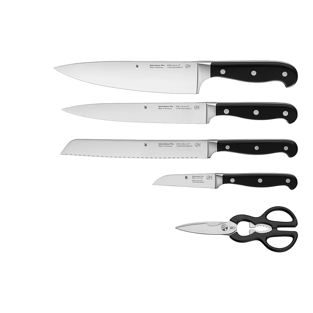 Набор кухонных ножей с подставкой Spitzenklasse Plus, 5 пр. от WMF
