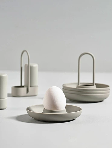 Набор из 4 подставок для яиц с держателем Singles